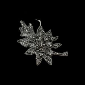 Don Drumm Green Man Motif Oak Leaf Wall Hanging